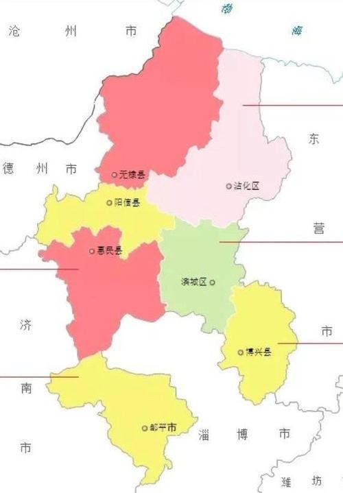 山东省各市政区图