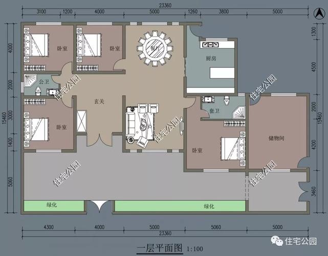 15㗲3米一层住宅,月亮门的秀雅只有中式小院才懂