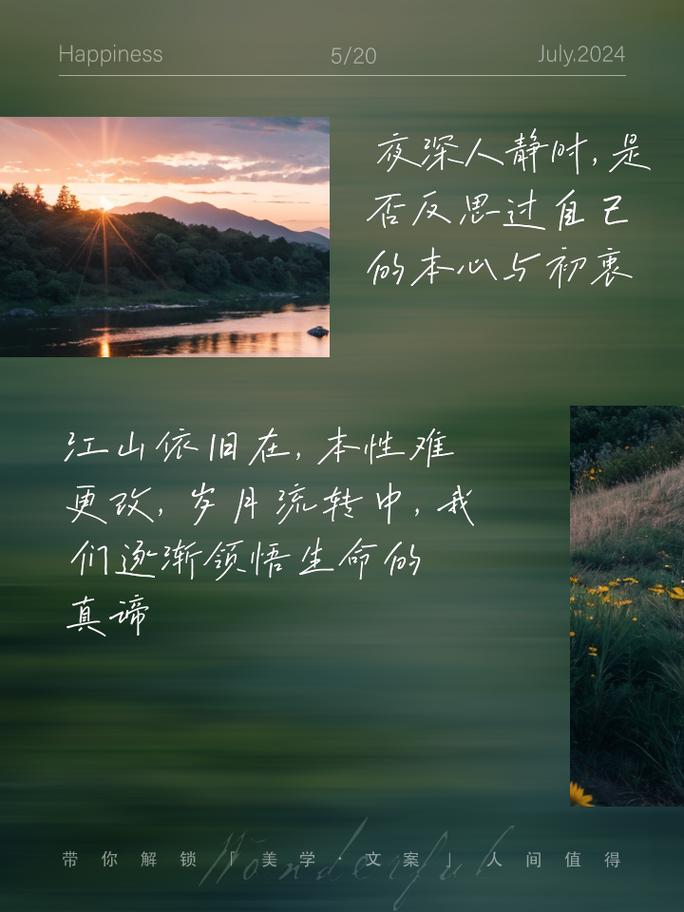 搏斗,感悟着成长的痛与喜 夜深时,你思考过本性与执着吗 江山依旧在