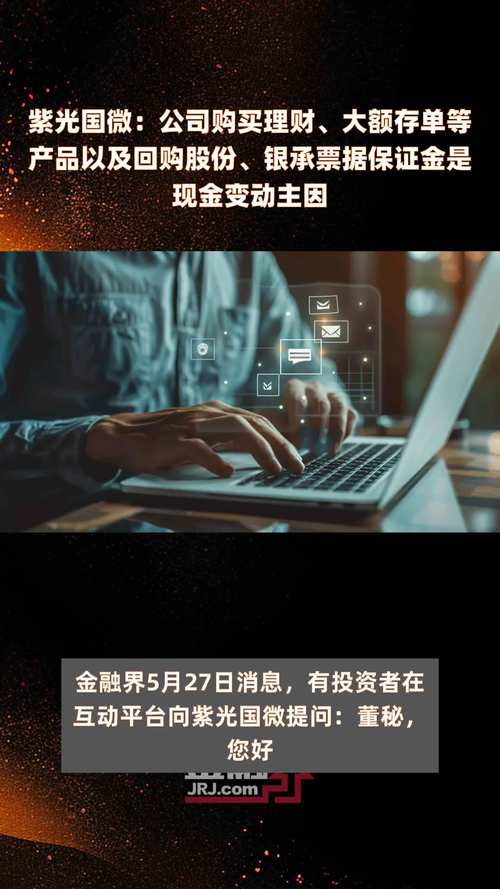 紫光国微:公司购买理财,大额存单等产品以及回购股份,银承票据保证金
