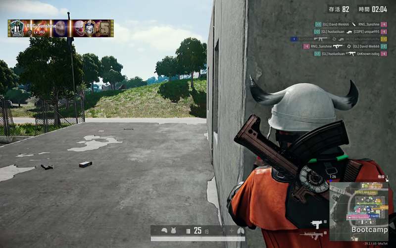 pubg火海中二人幸终