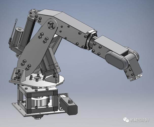 机器人6自由度机械臂毕设计模型3d图纸 inventor设计